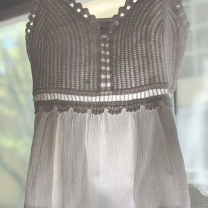 Dressy Top. Color: White  Size: Small . Brand:Hollister